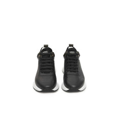 Cerruti 1881 Black Cowhide Women Sneaker -   -  Cerruti 1881.