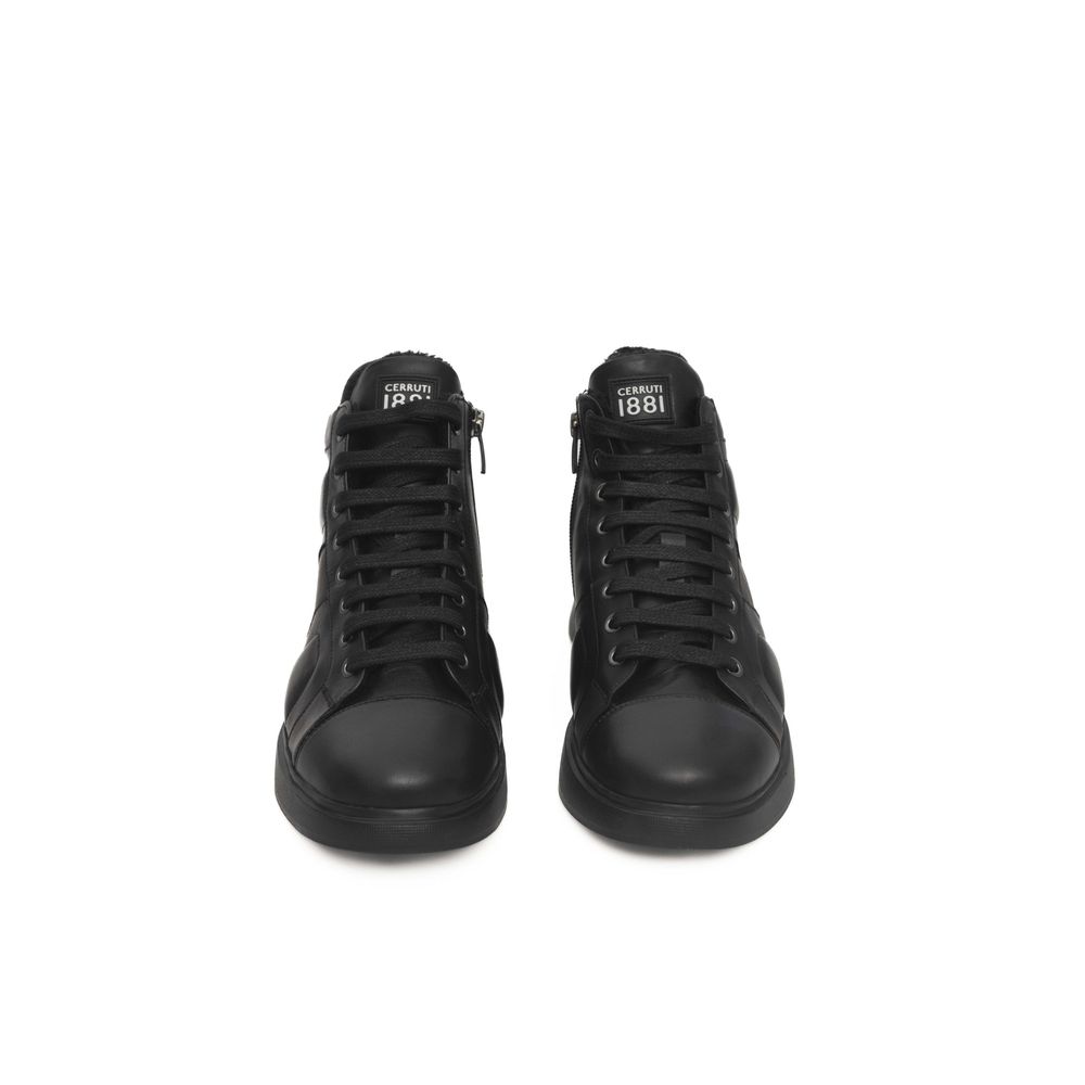 Cerruti 1881 Black Cowhide Women Sneaker -   -  Cerruti 1881.