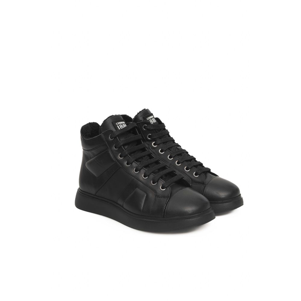 Cerruti 1881 Black Cowhide Women Sneaker -   -  Cerruti 1881.