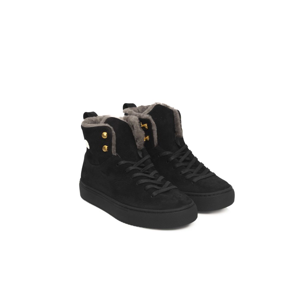 Cerruti 1881 Black Cowhide Women Sneaker -   -  Cerruti 1881.