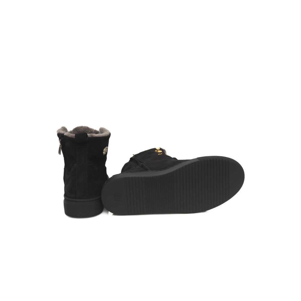 Cerruti 1881 Black Cowhide Women Sneaker -   -  Cerruti 1881.