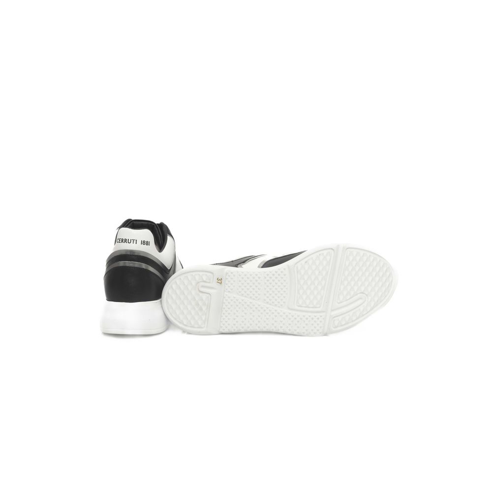 Cerruti 1881 Black Cowhide Women Sneaker -   -  Cerruti 1881.