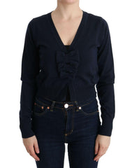 MARGHI LO' Blue Wool Blouse Sweater -   -  MARGHI LO'.