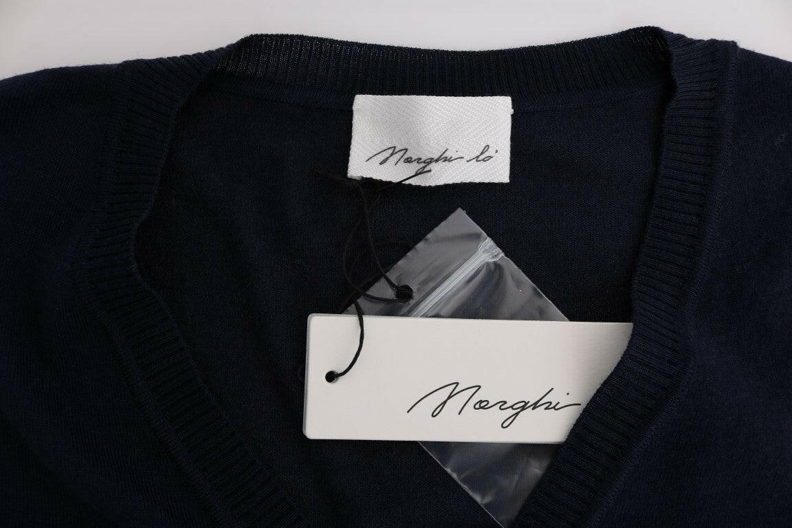 MARGHI LO' Blue Wool Blouse Sweater -   -  MARGHI LO'.