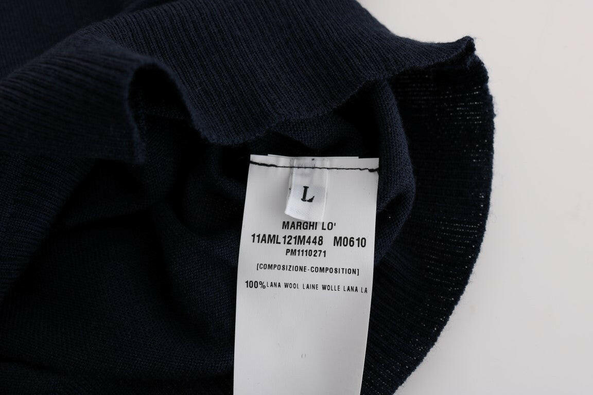 MARGHI LO' Blue Wool Blouse Sweater -   -  MARGHI LO'.