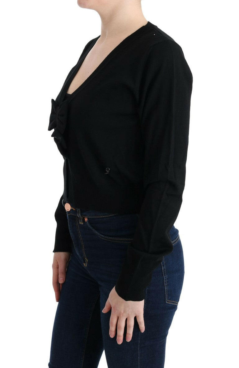 MARGHI LO' Black Wool Blouse Sweater -   -  MARGHI LO'.