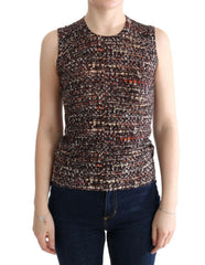 Dolce & Gabbana Multicolor Print Knit Top Wool T-shirt -   -  Dolce & Gabbana.