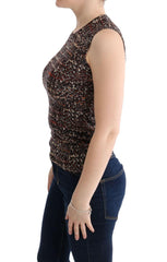 Dolce & Gabbana Multicolor Print Knit Top Wool T-shirt -   -  Dolce & Gabbana.
