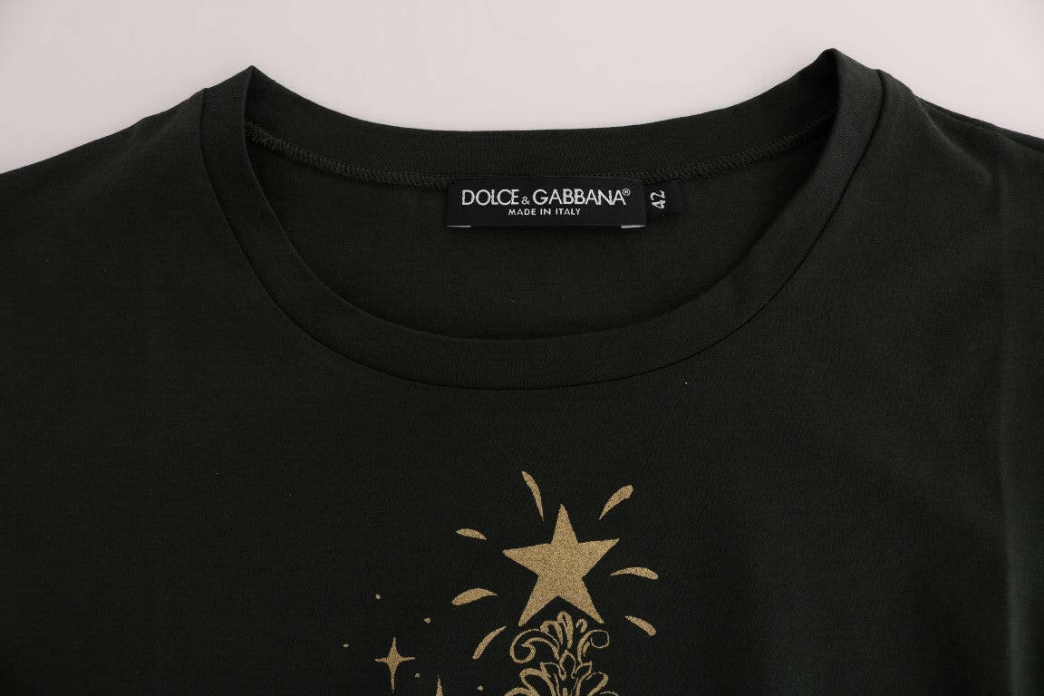 Dolce & Gabbana Green Cotton 2017 Motive T-Shirt -   -  Dolce & Gabbana.