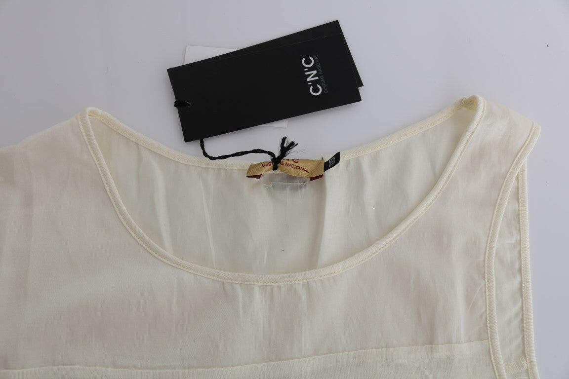 Costume National Beige Asymmetric Top Blouse -   -  Costume National.