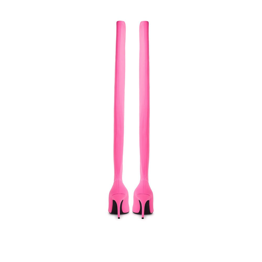 Balenciaga Elegant Pink Polyester Ankle Boots -   -  Balenciaga.