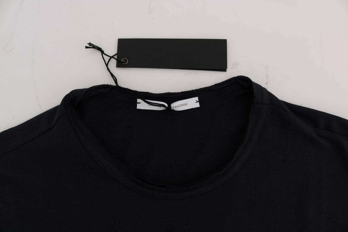 Daniele Alessandrini Blue Cotton Crewneck T-Shirt -   -  Daniele Alessandrini.