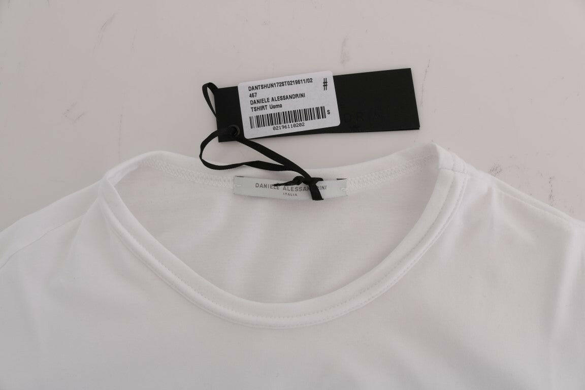 Daniele Alessandrini White Cotton Crewneck T-Shirt -   -  Daniele Alessandrini.