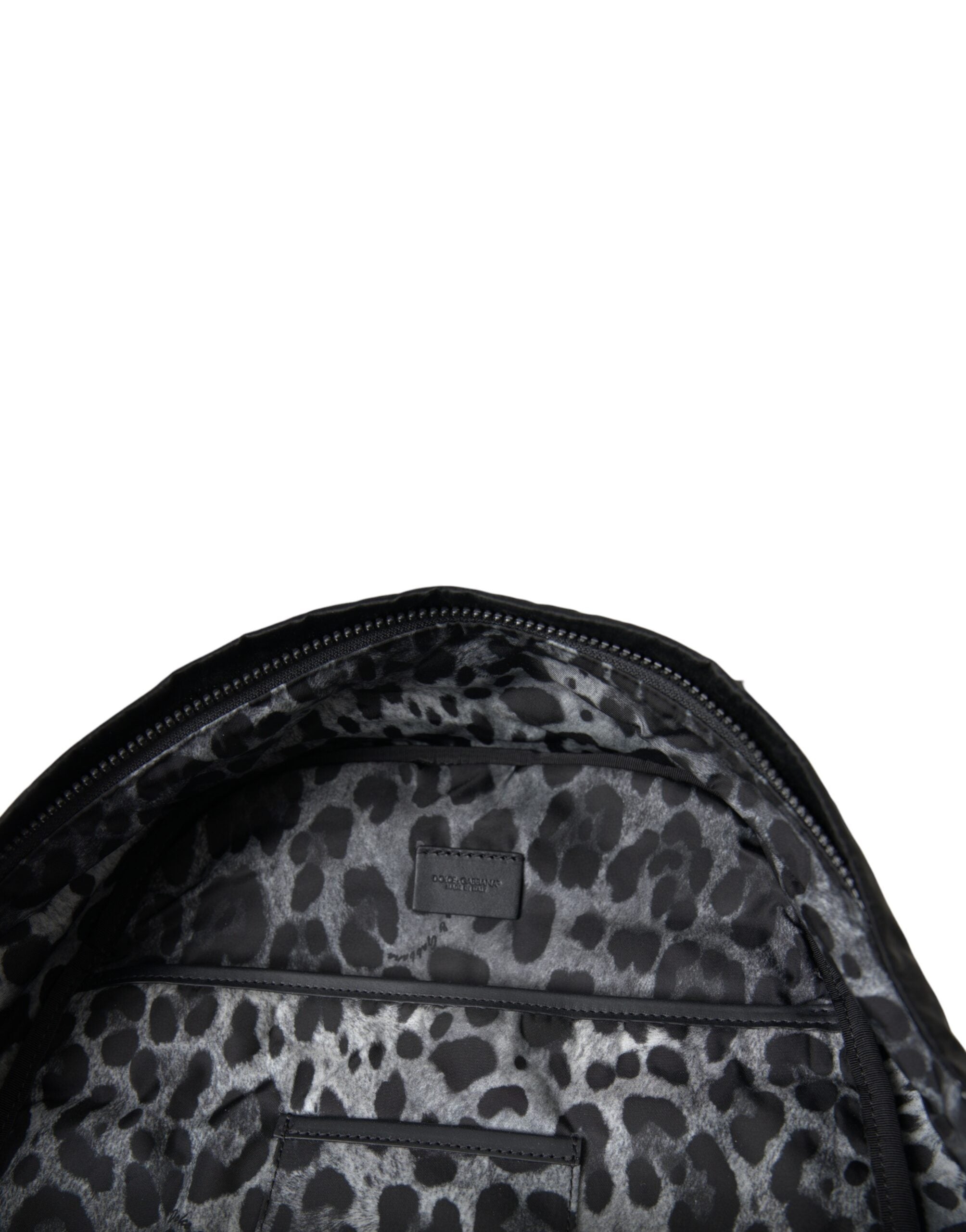 Dolce & Gabbana Black Patent Leather Logo Plaque Backpack Bag -   -  Dolce & Gabbana.