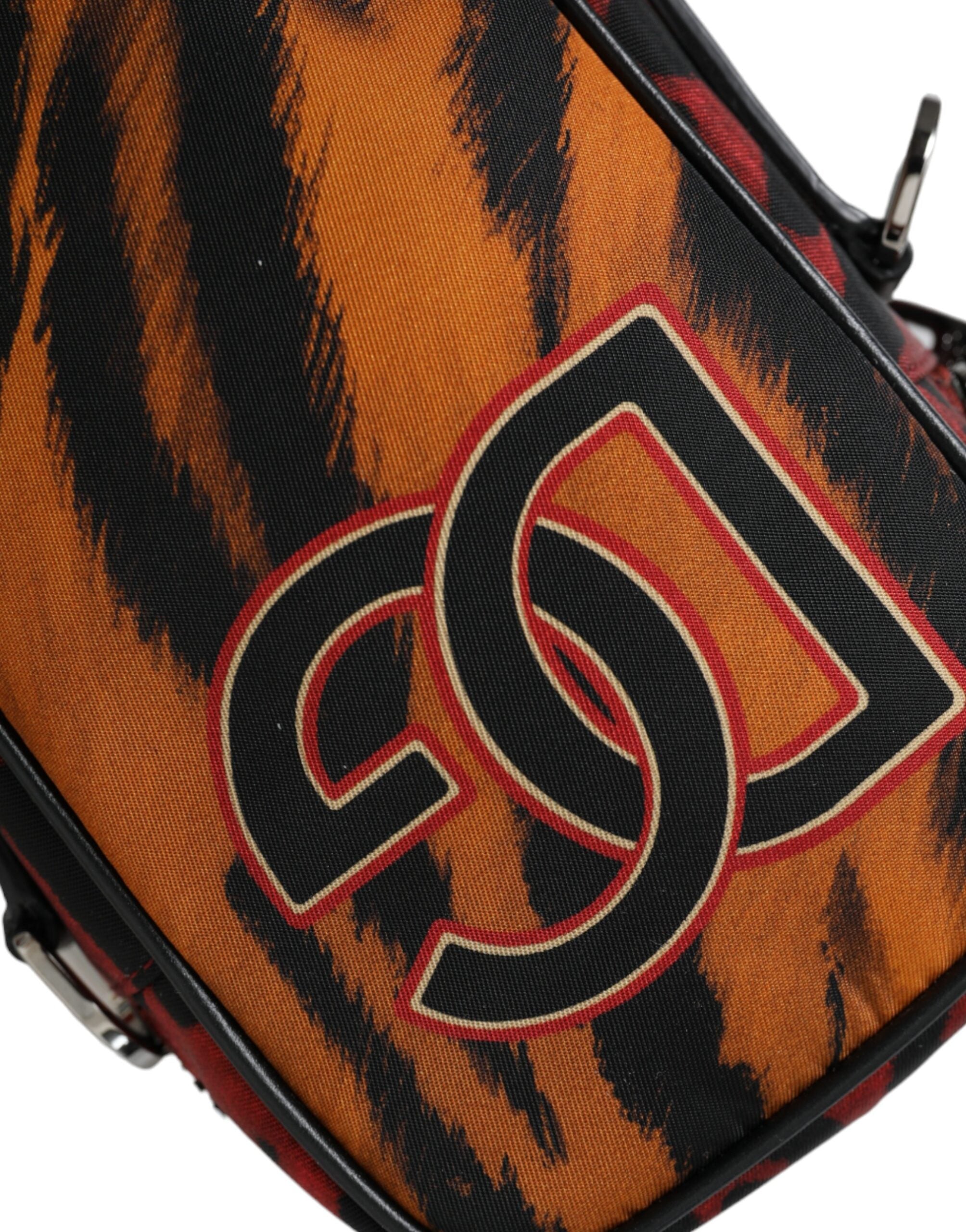 Dolce & Gabbana Multicolor Tiger Print Nylon Logo Cross Body Bag -  Cross Body Bag for Men -  Dolce & Gabbana.