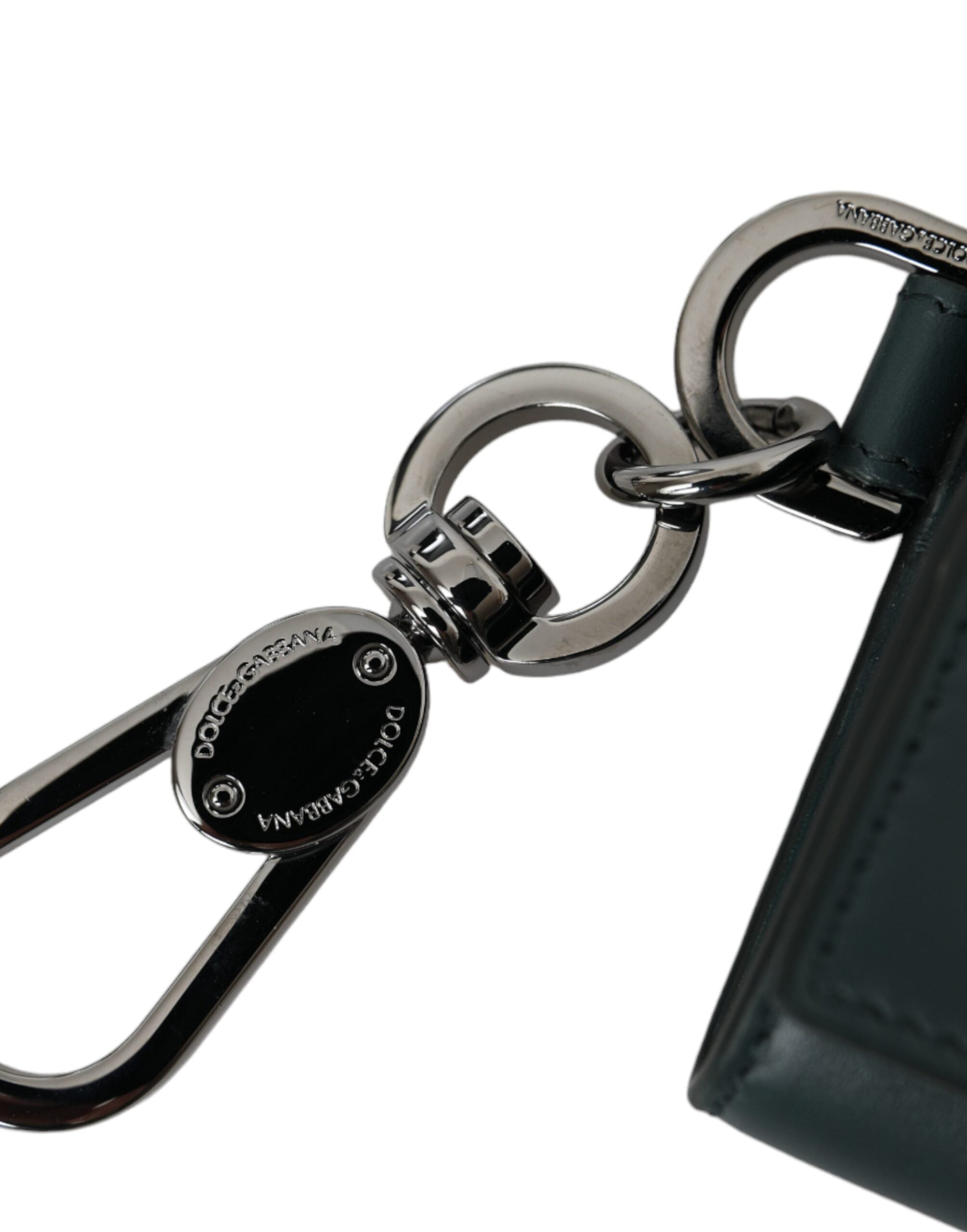 Dolce & Gabbana Green Leather DG Logo Keyring Coin Purse Keyring Wallet -  Wallets for Men -  Dolce & Gabbana.