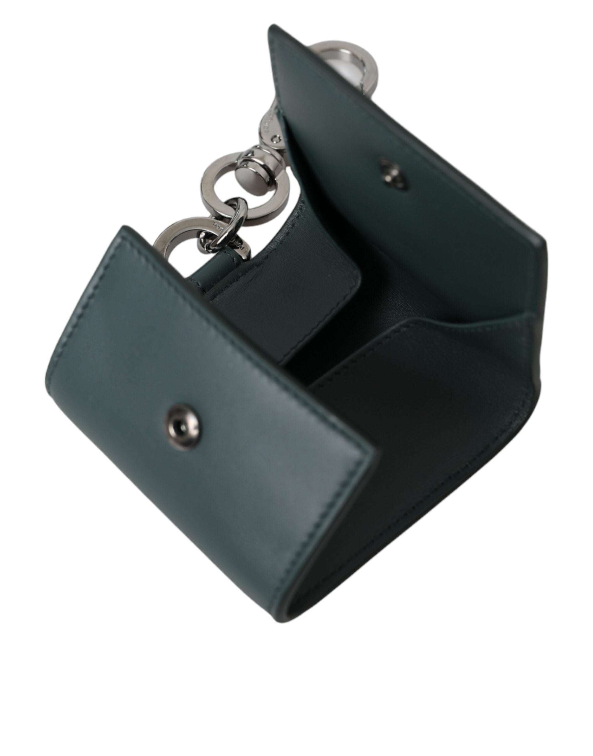 Dolce & Gabbana Green Leather DG Logo Keyring Coin Purse Keyring Wallet -  Wallets for Men -  Dolce & Gabbana.