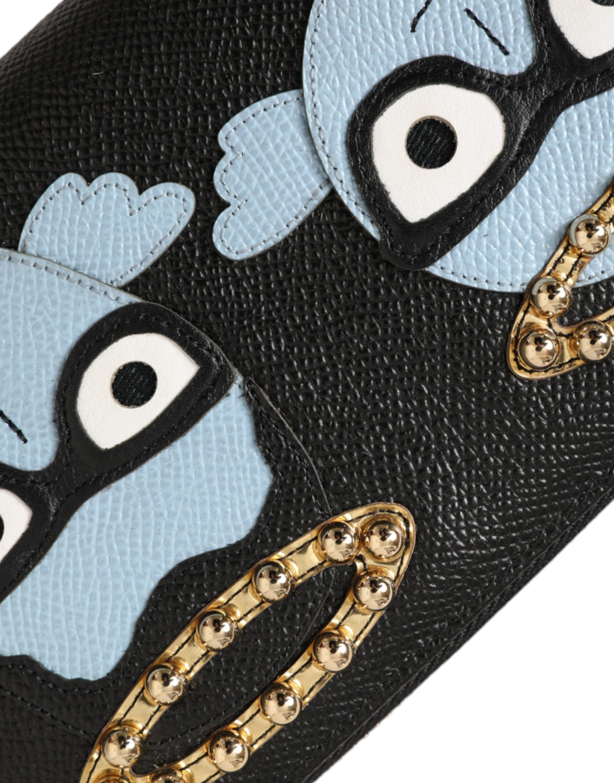 Dolce & Gabbana Black Blue Leather #DGFAMILY Zipper Continental Men Wallet -  Wallets for Men -  Dolce & Gabbana.