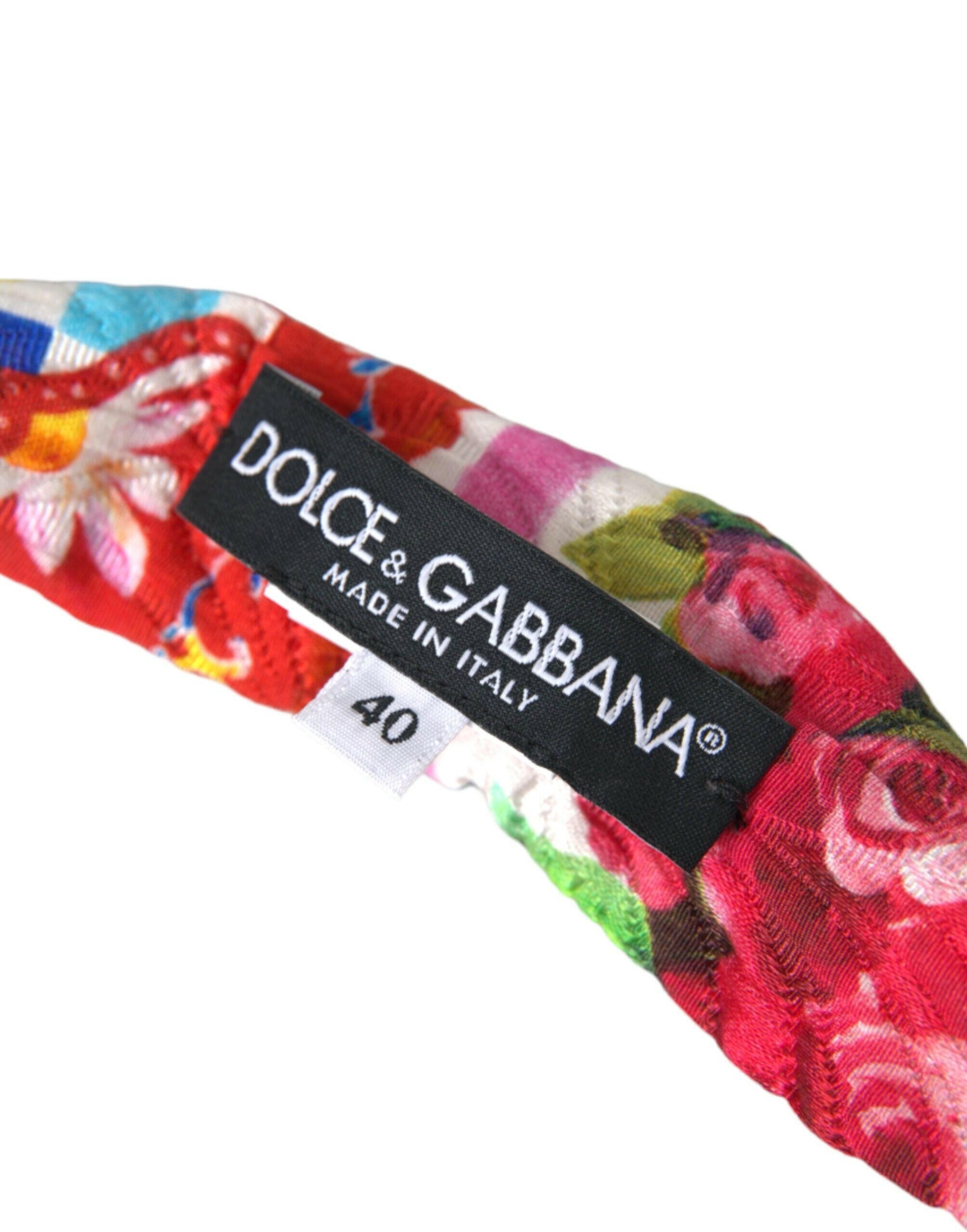 Dolce & Gabbana Multicolor Carretto Print Waist Belt -   -  Dolce & Gabbana.