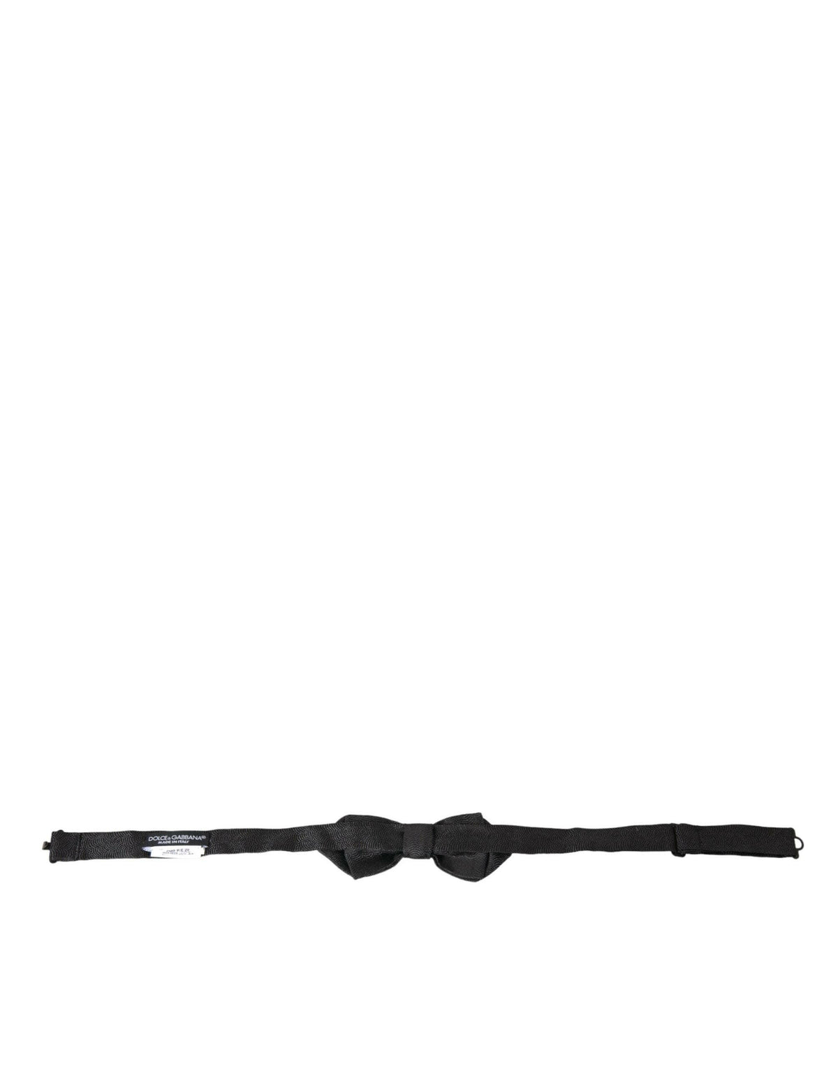 Dolce & Gabbana Black Silk Adjustable Neck Men Bow Tie -  Neckties, Men -  Dolce & Gabbana.