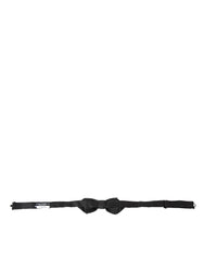 Dolce & Gabbana Black Silk Adjustable Neck Men Bow Tie -  Neckties, Men -  Dolce & Gabbana.