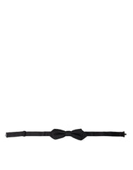 Dolce & Gabbana Black Silk Adjustable Neck Men Bow Tie -  Neckties, Men -  Dolce & Gabbana.