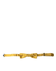Dolce & Gabbana Yellow Silk Adjustable Neck Men Bow Tie -  Neckties, Men -  Dolce & Gabbana.