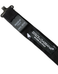 Dolce & Gabbana Dark Gray Silk Adjustable Neck Men Bow Tie -  Neckties, Men -  Dolce & Gabbana.