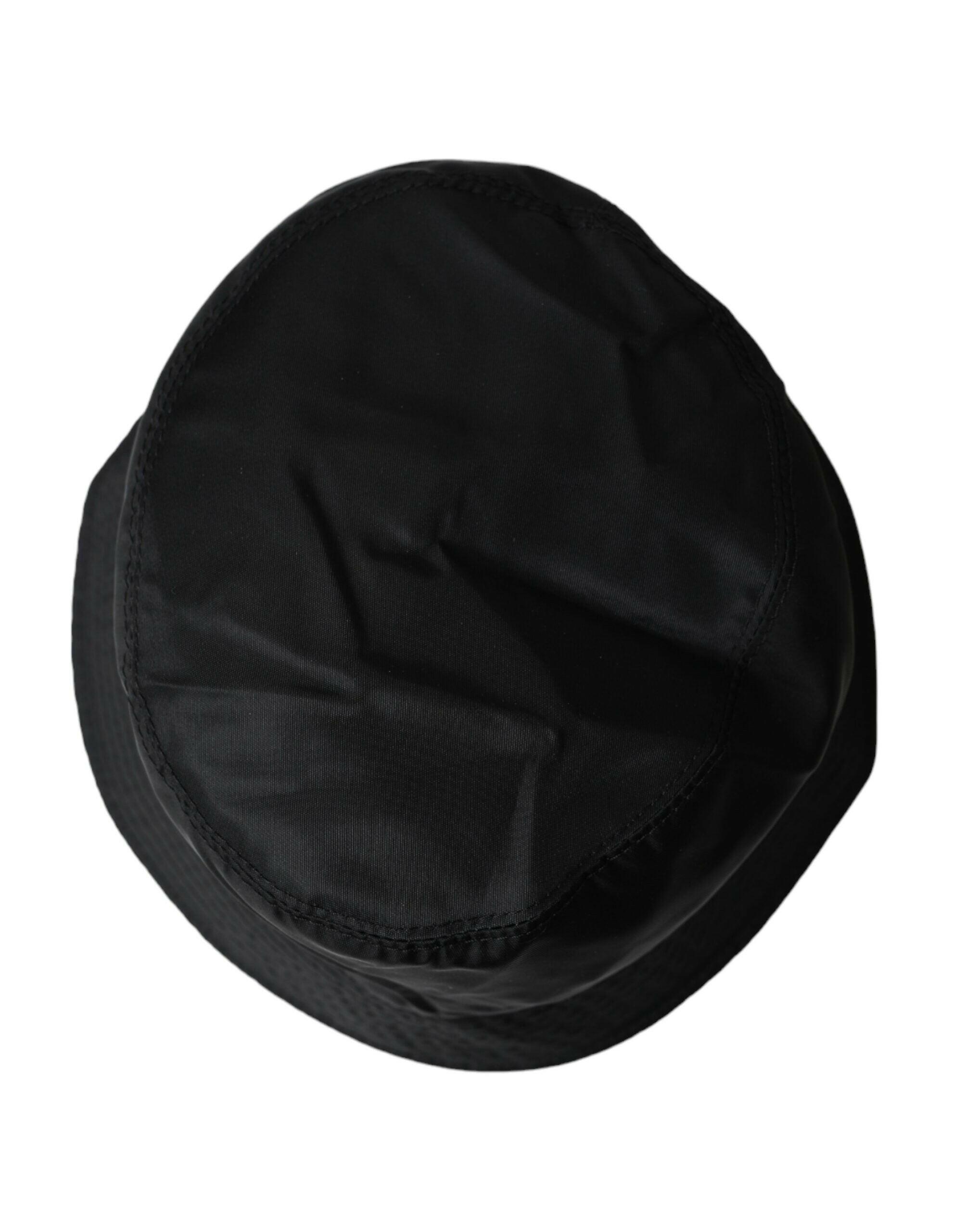 Dolce & Gabbana Black Wide Brim Cap Bucket Hat Men -   -  Dolce & Gabbana.