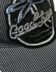 Dolce & Gabbana Black Cotton Embellished Baseball Hat Men -   -  Dolce & Gabbana.