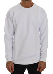 Daniele Alessandrini White Crewneck Cotton Sweater -   -  Daniele Alessandrini.