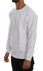 Daniele Alessandrini White Crewneck Cotton Sweater -   -  Daniele Alessandrini.