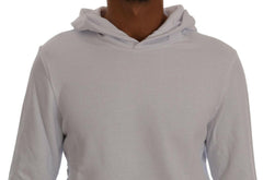 Daniele Alessandrini White Pullover Hodded Cotton Sweater -   -  Daniele Alessandrini.