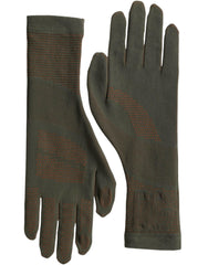 Dolce & Gabbana Brown Cotton Stretch Wrist Length Gloves -   -  Dolce & Gabbana.