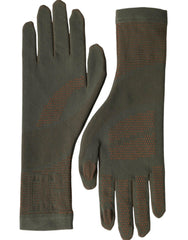 Dolce & Gabbana Brown Cotton Stretch Wrist Length Gloves -   -  Dolce & Gabbana.