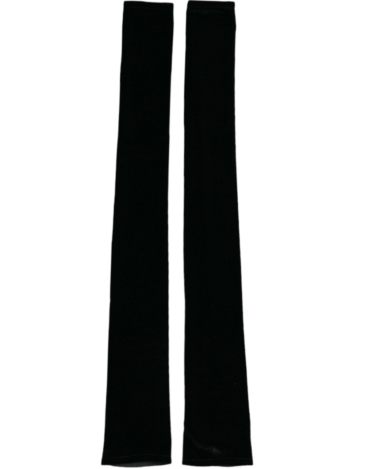 Dolce & Gabbana Black Nylon Finger Less Elbow Long Gloves -   -  Dolce & Gabbana.