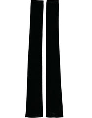 Dolce & Gabbana Black Nylon Finger Less Elbow Long Gloves -   -  Dolce & Gabbana.