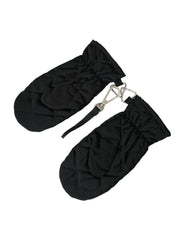 Dolce & Gabbana Black Quilted Nylon Wrist Length Mitten Gloves -   -  Dolce & Gabbana.