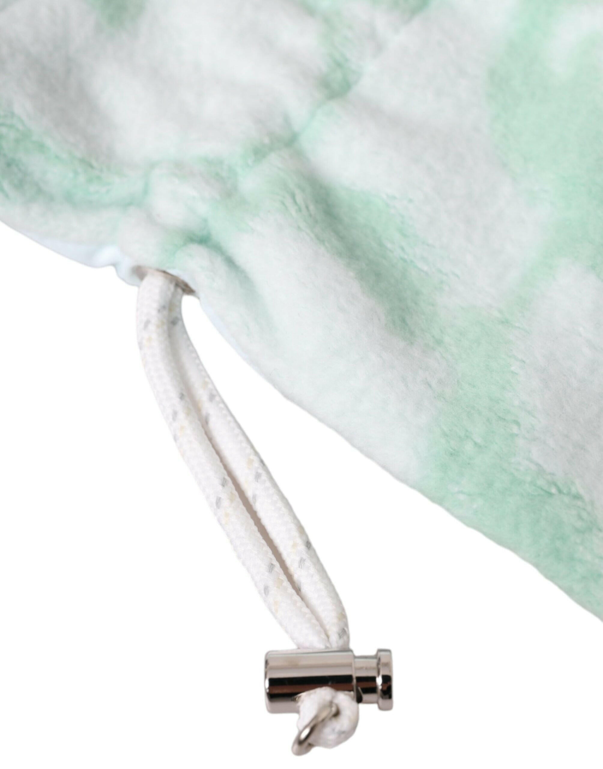 Dolce & Gabbana White Nylon Fleece Wrist Length Mitten Gloves -   -  Dolce & Gabbana.