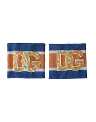 Dolce & Gabbana Multicolor Logo Sequin Viscose Wristband -   -  Dolce & Gabbana.