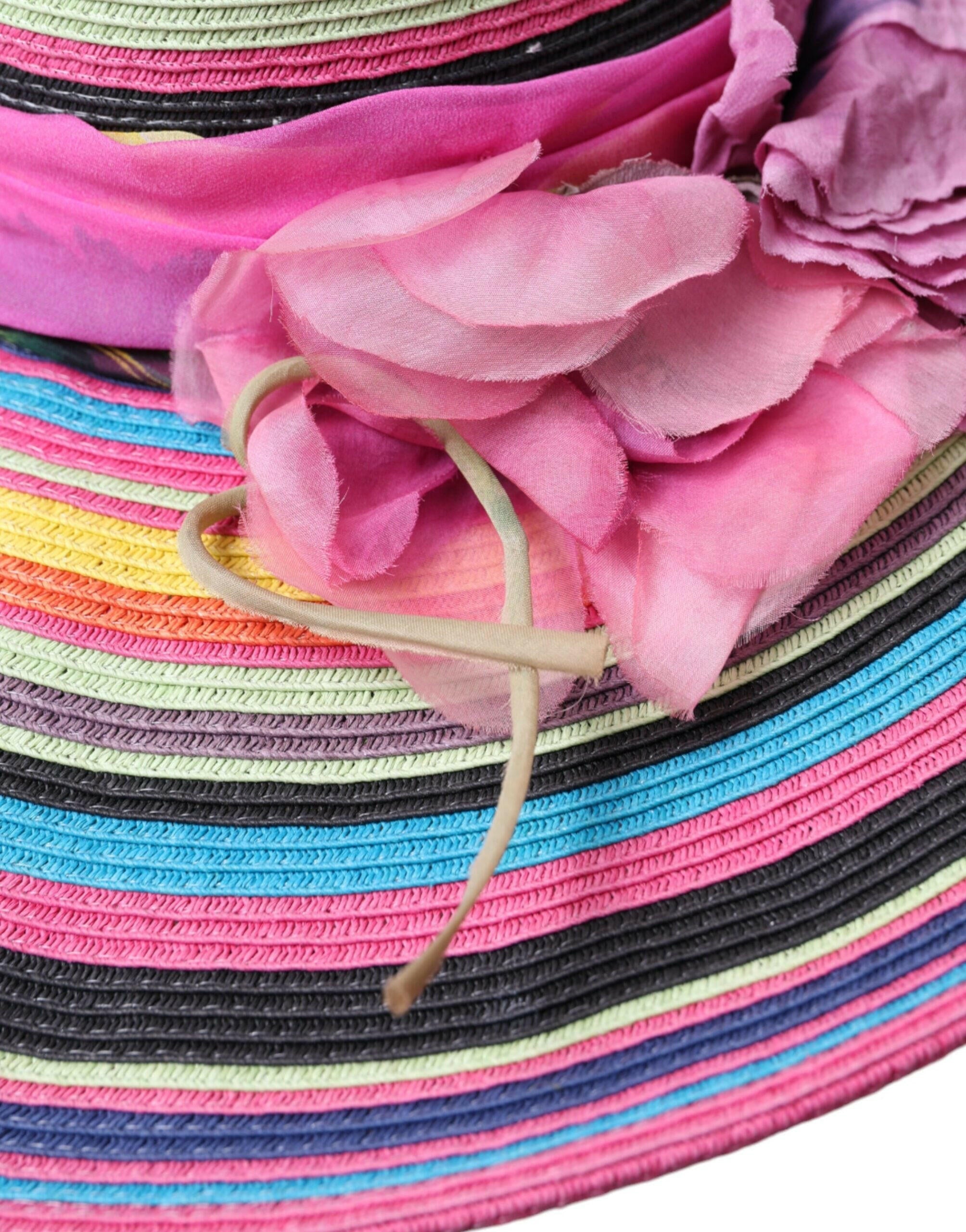 Dolce & Gabbana Multicolor Fantasy Wide Brim Floppy Hat -   -  Dolce & Gabbana.