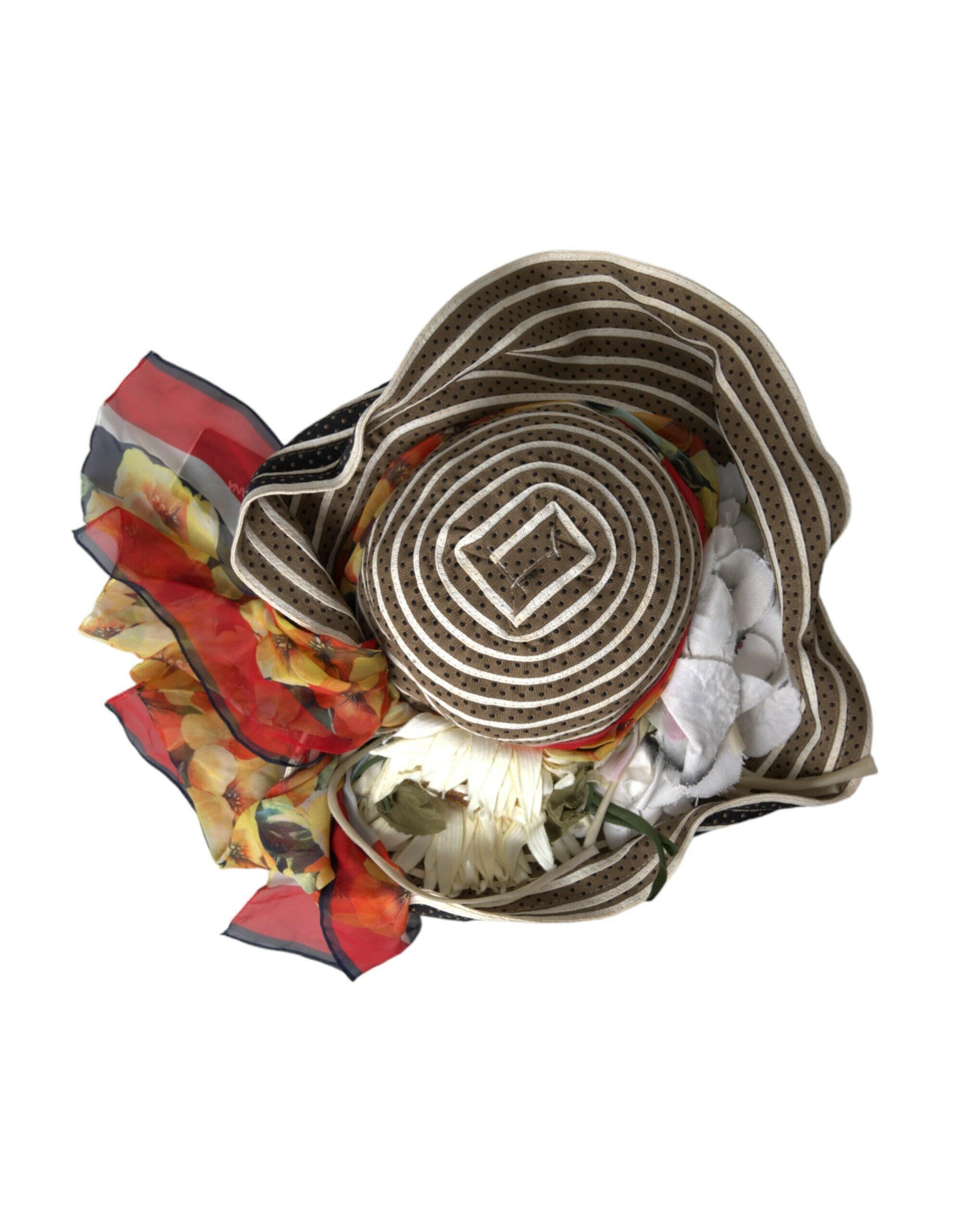 Dolce & Gabbana Multicolor Fantasy Wide Brim Floppy Hat -   -  Dolce & Gabbana.