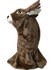 Dolce & Gabbana Brown Deer Faux Fur Whole Head Hat -   -  Dolce & Gabbana.
