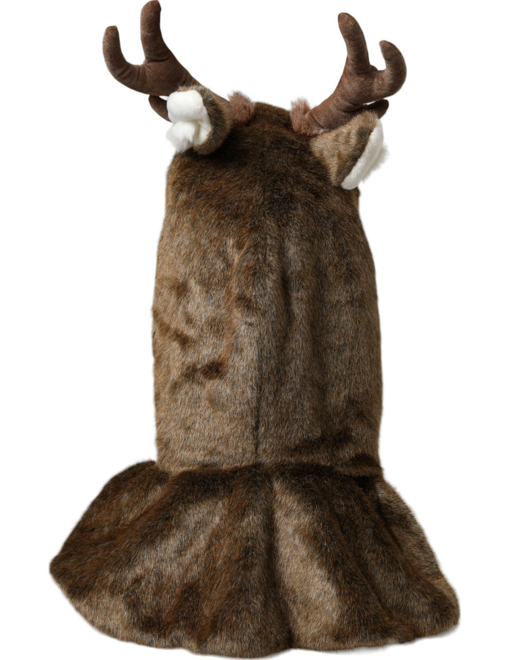 Dolce & Gabbana Brown Deer Faux Fur Whole Head Hat -   -  Dolce & Gabbana.