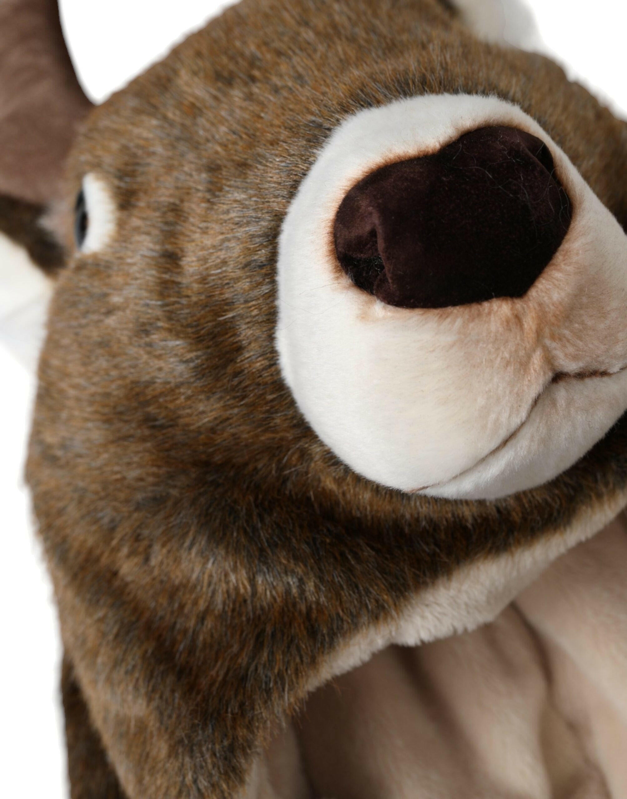 Dolce & Gabbana Brown Deer Faux Fur Whole Head Hat -   -  Dolce & Gabbana.