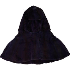 Dolce & Gabbana Black Weasel Fur Whole Head Wrap Hat -   -  Dolce & Gabbana.