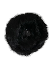 Dolce & Gabbana Black Faux Fur Womens Bucket Hat -   -  Dolce & Gabbana.