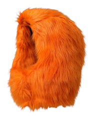 Dolce & Gabbana Orange Faux Fur Whole Head Wrap Hat -   -  Dolce & Gabbana.