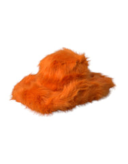 Dolce & Gabbana Orange Faux Fur Polyester Fedora Hat -   -  Dolce & Gabbana.