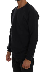 Daniele Alessandrini Blue Crewneck Cotton Sweater -   -  Daniele Alessandrini.